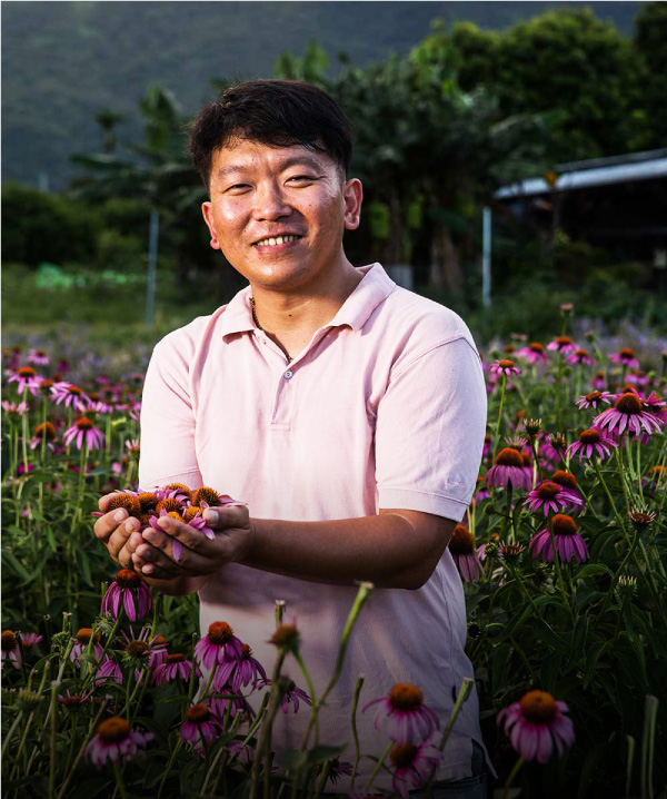 農銘有機花茶黃嘉銘